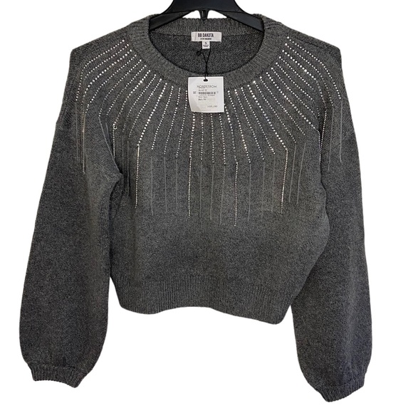 BB Dakota Sweaters - BB Dakota If You Fancy Sweater Gray S New With Tags
